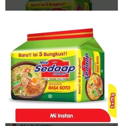 

MIE SEDAAP SOTO 5x90g