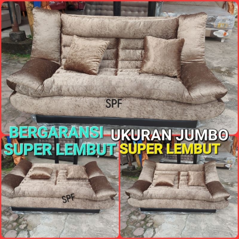 sofa bed kursi jumbo beludru