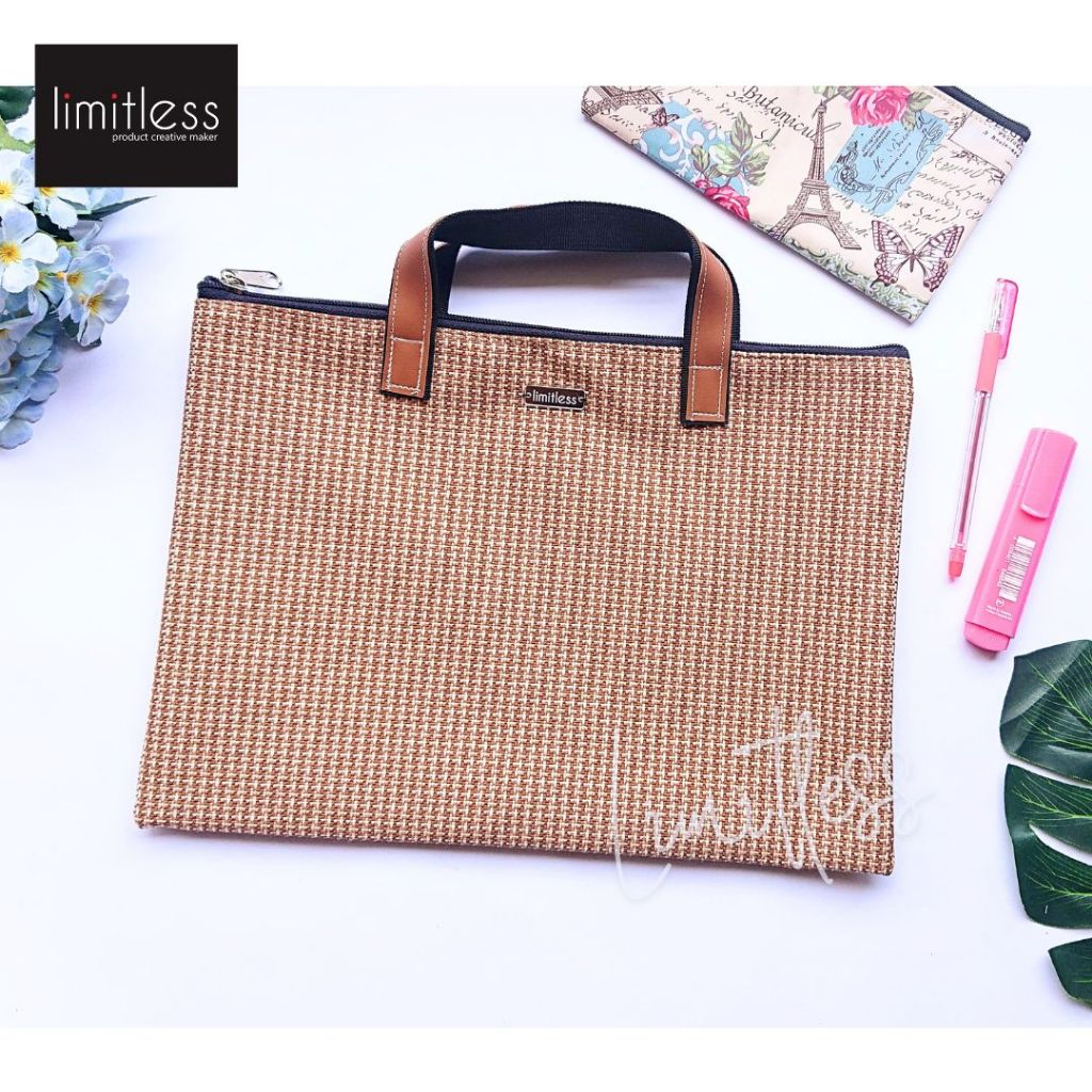 

Limitless - Document Bag THETA / Tas Map Kertas Bahan Kain Tirta Ukuran Folio F4 / Tas Dokumen / Organizer Kertas