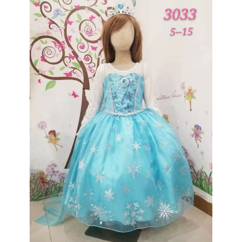 Dress Anak Princess  Aurora Baju Anak Princess / Kostum Frozen Elsa Dress Elsa II