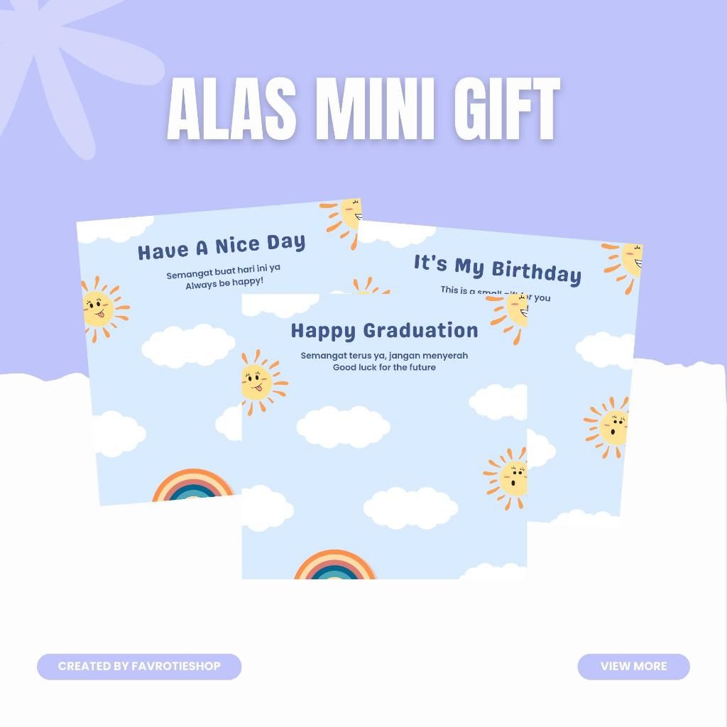 

Alas Kertas Mini Gift | Free Plastik & Bisa Pake Desain Sendiri