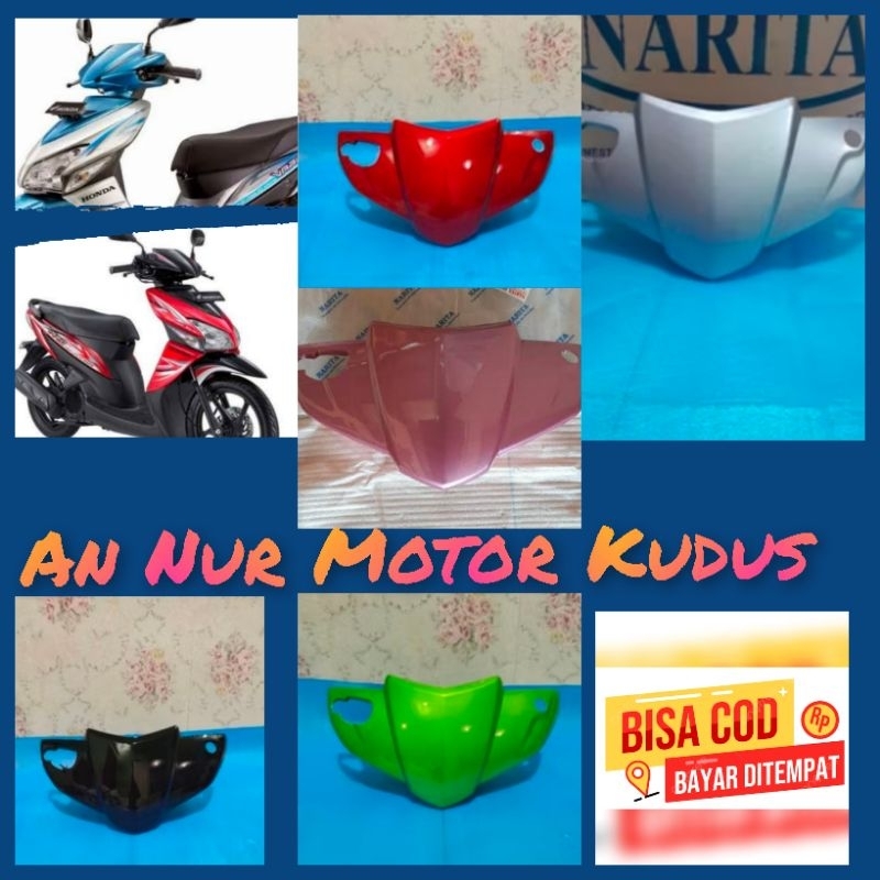 Batok kepala depan Vario 110 karbu. warna : Merah maron, Hitam, Putih, Pink, Hijau, abu-abu, silver.