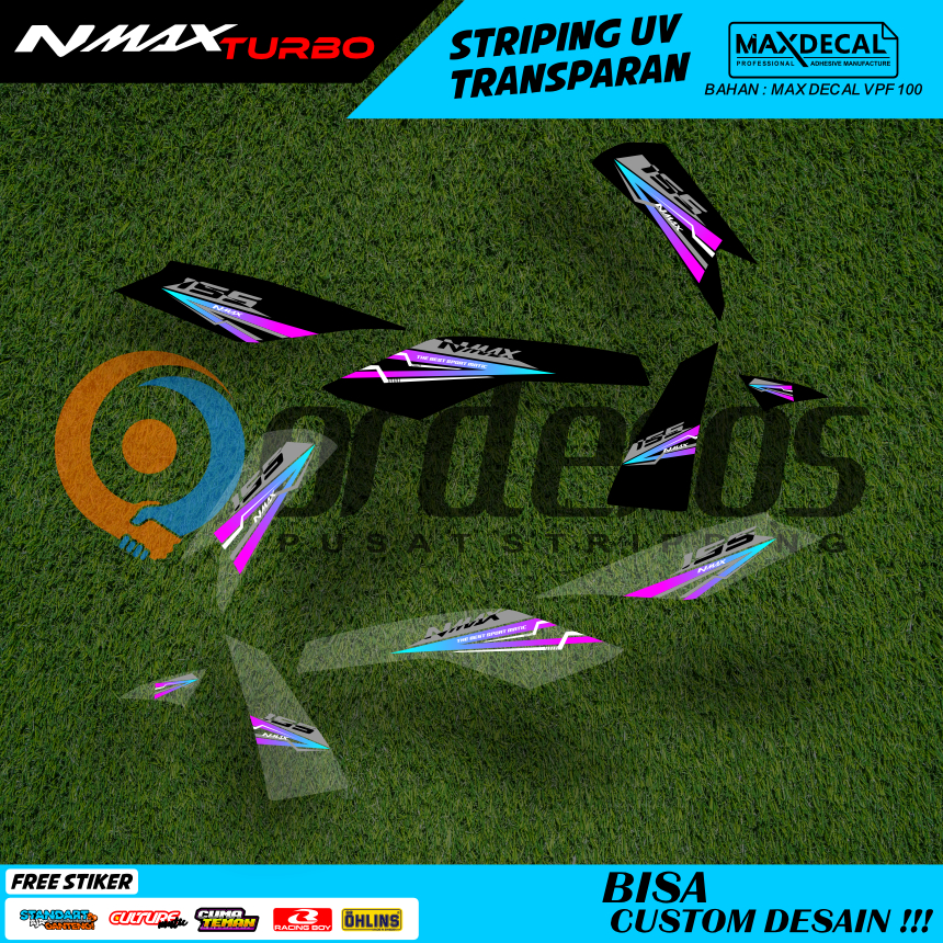 striping nmax turbo new thailand transparan old modifikasi motif api minimalis racing stiker nmax 2