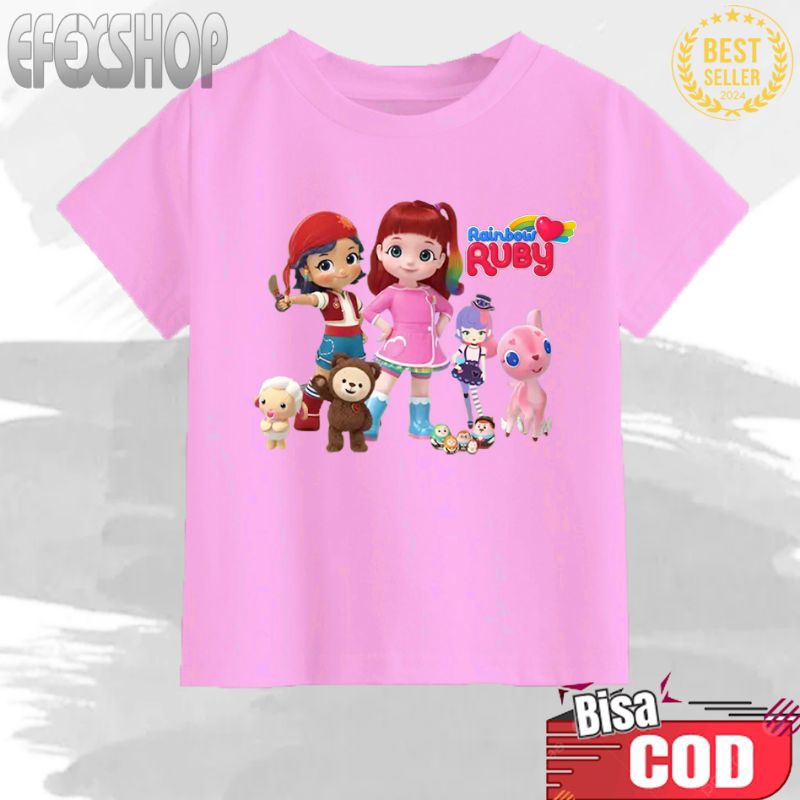 BAJU KAOS ANAK RAINBOW RUBY KAOS ANAK RAINBOW RUBY