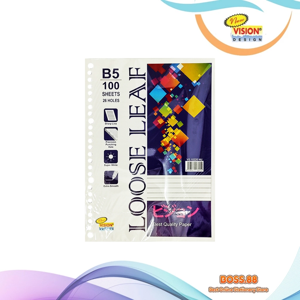 

LOOSE LEAF / ISI BINDER NEW VISION B5-100 (1 PACK)