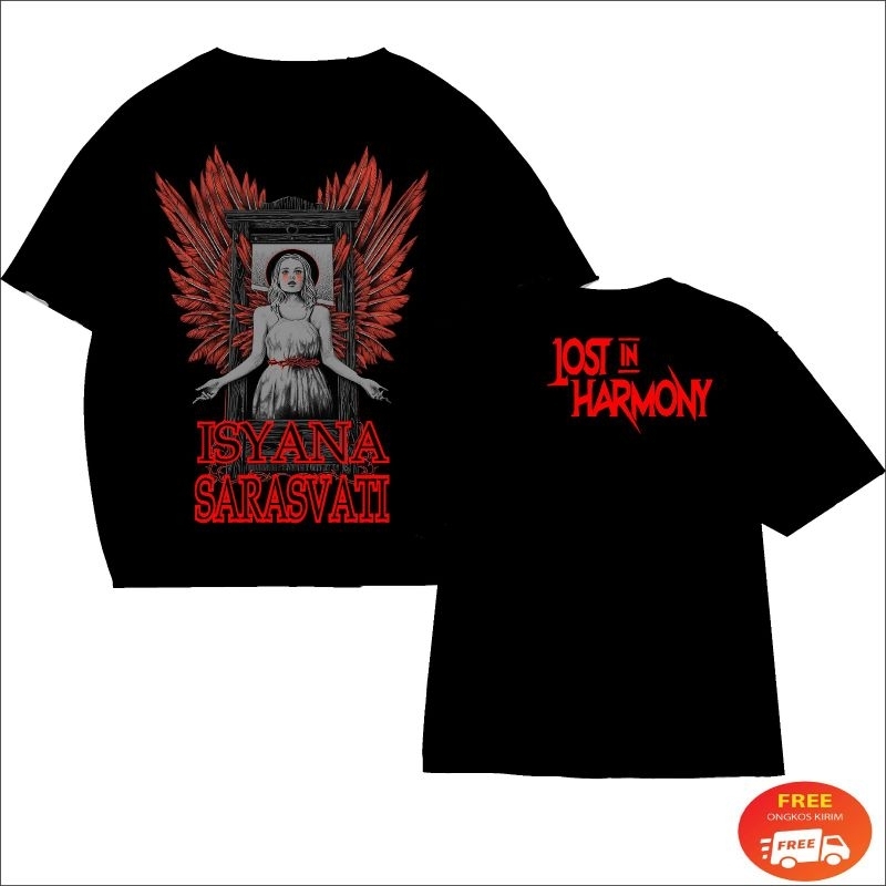 KAOS ISYANA SARASVATI TERBARU-KAOS ISYANA SARASVATI LOS IN HARMONY-KAOS BAND MUSIK LOKAL