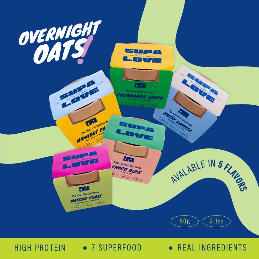 

On The Go Oatmeal - Overnight Oat / Instant Oat / Healthy Snack / Healthy Breakfast / Super Food / Oatmeal Diet / Sereal