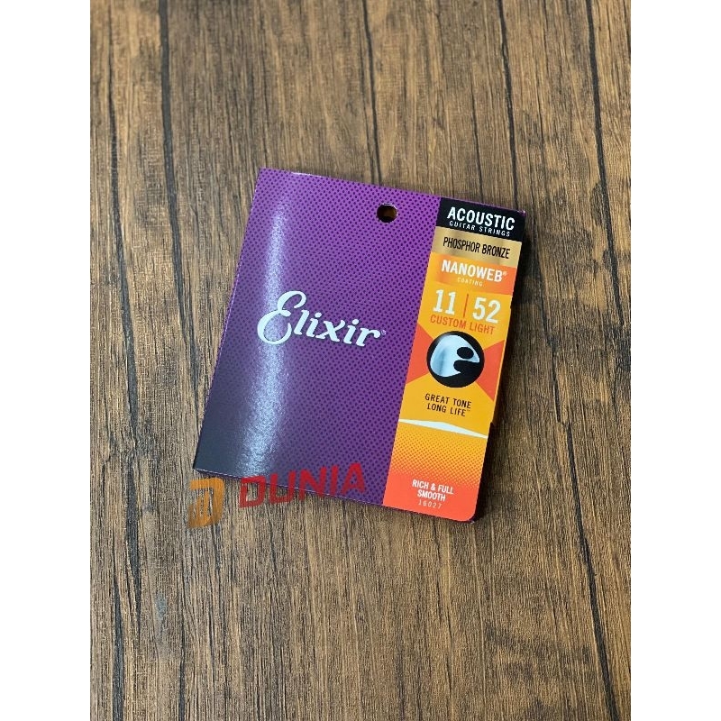 Senar Gitar Akustik Elixir Original Nanoweb