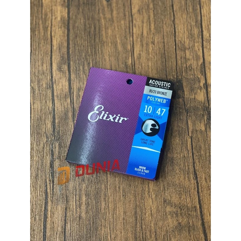 Senar Gitar Akustik Elixir Original Polyweb
