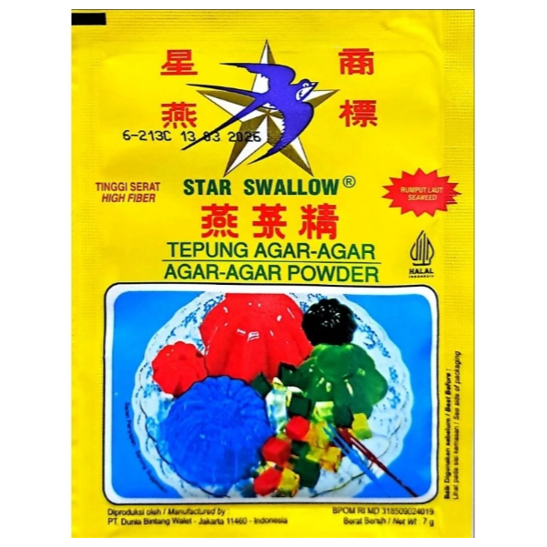 

Star Swallow Tepung Agar-Agar 7g