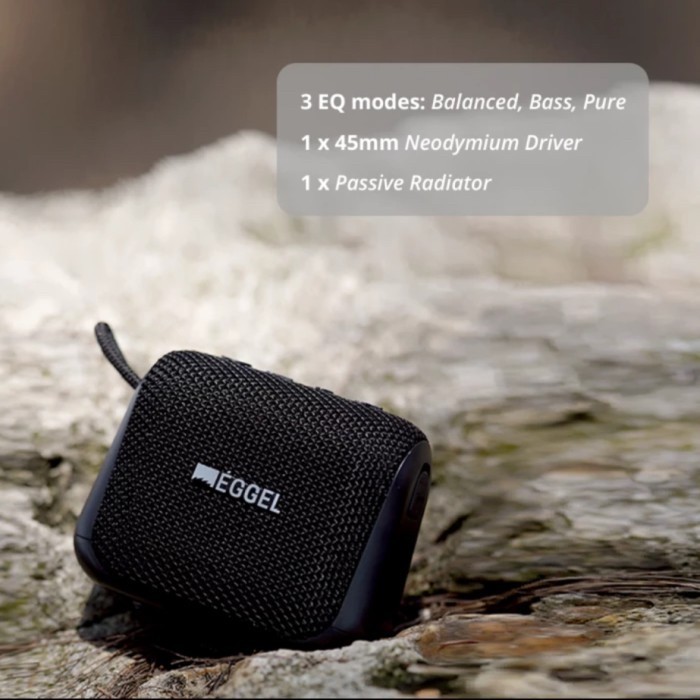 EGGEL Fit 3 Waterproof Portable Bluetooth Speaker Fit III