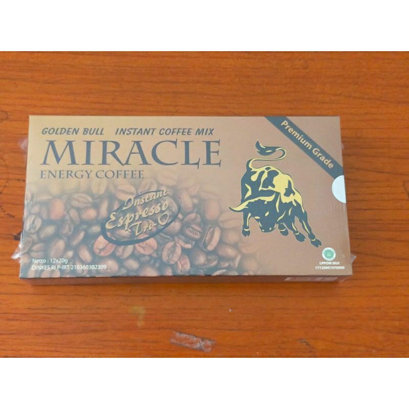 

Coffee mix MIRACLE box isi 12 sakset , Exp 06/2026