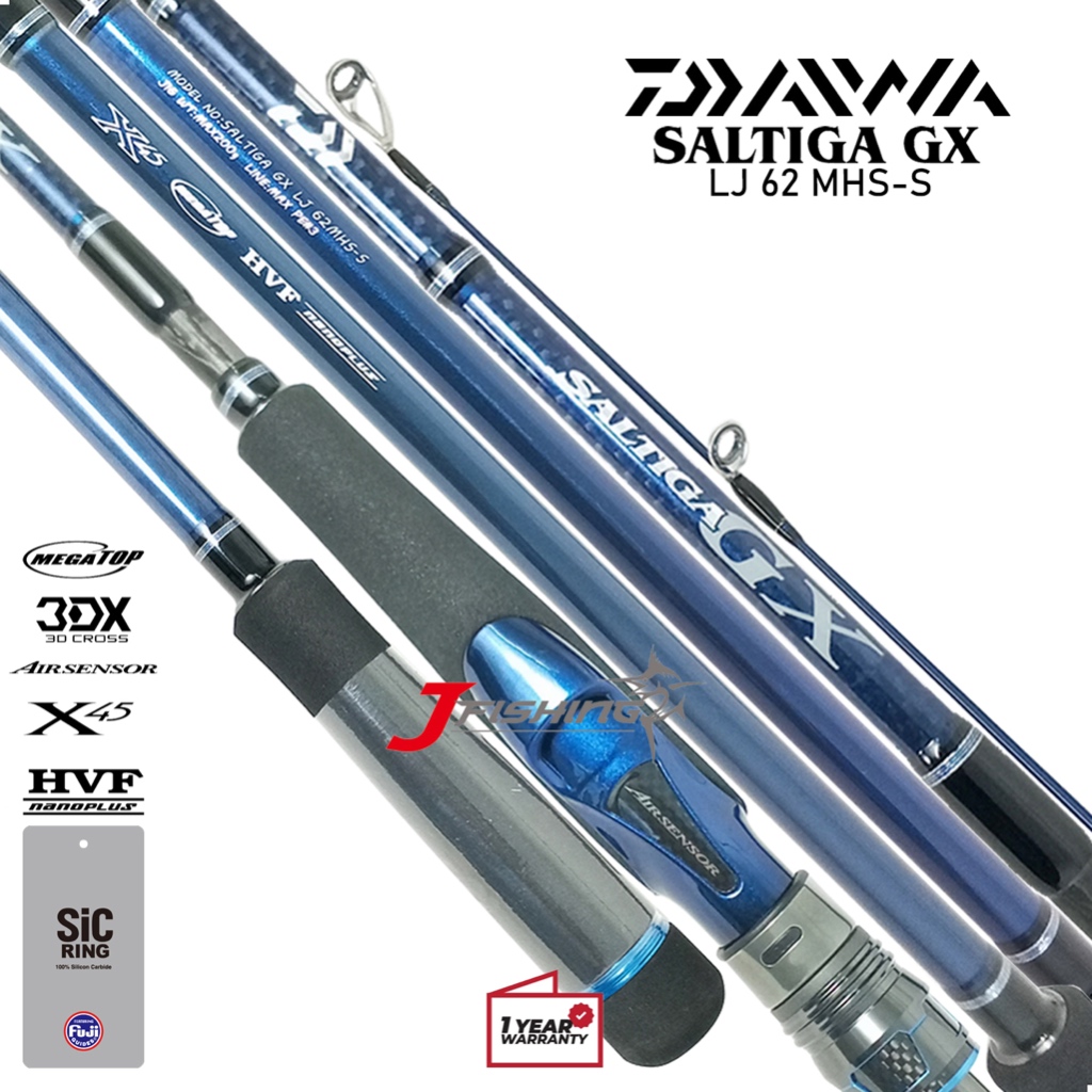 Joran Daiwa Saltiga GX LJ 2023 | Spining | OverHead | Jigging | Dasaran | Pilih Ukuran