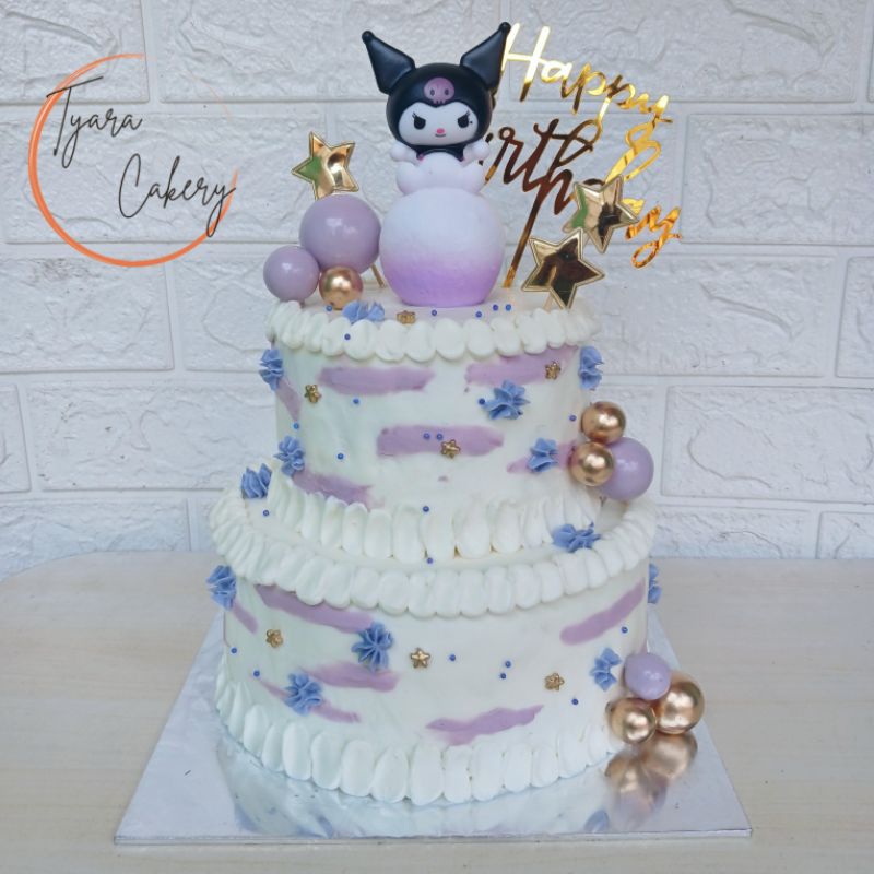 

KHUSUS OFFLINE | Kuromi Cake 2 Tier | Cake 2 Tingkat