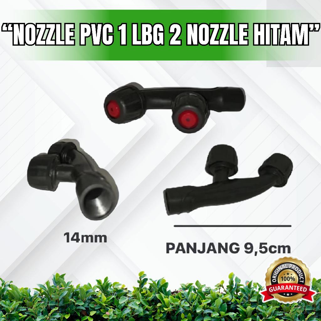 NOZZLE PLASTIK 1 LUBANG 2 NOZZLE RED ( Nosel/nozzle sprayer 1 lubang 2 nozzle )