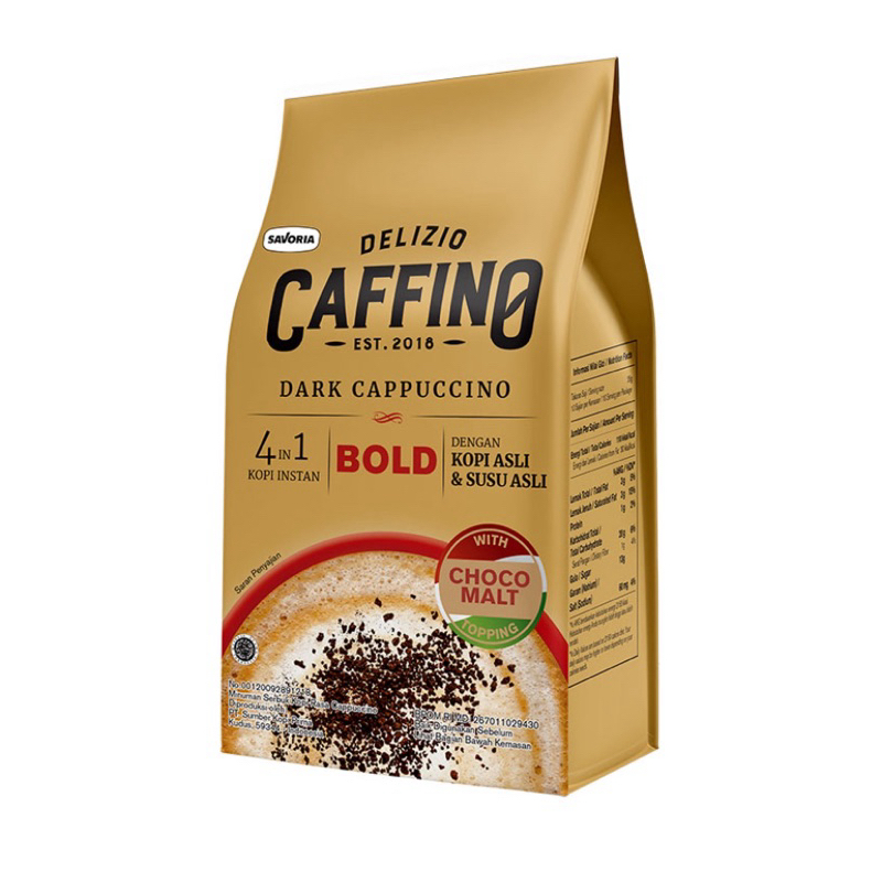 

CAFFINO Kopi Instan 4 in 1 Dark Cappuccino 6 x 25 gram