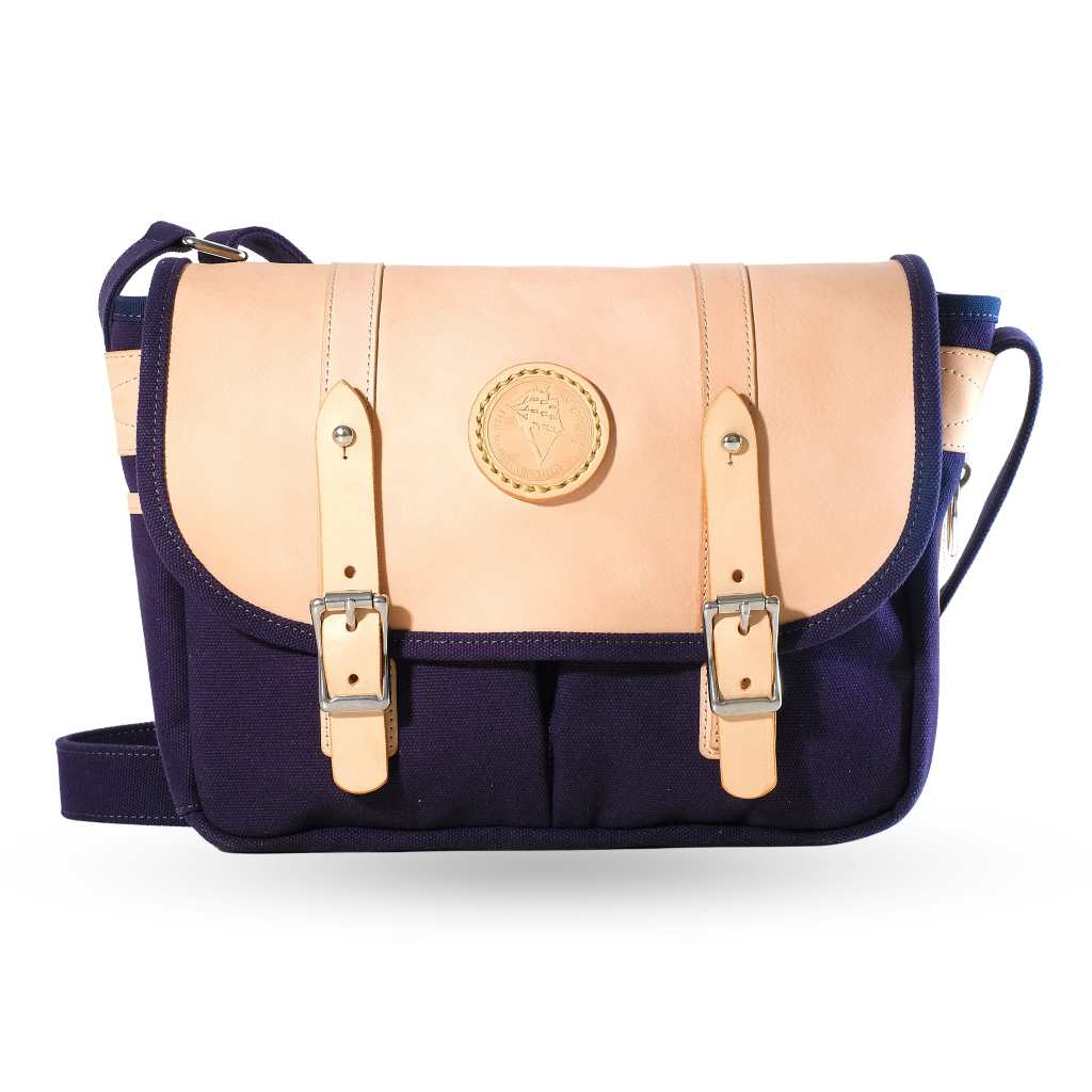 VOYEJ Atlas Bag Natural - Tas Kulit Kanvas Pria