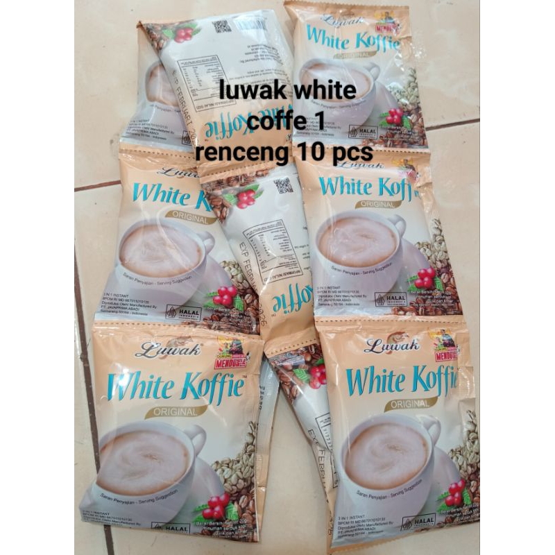 

LUWAK WHITE COFFE//1 RENTENG 10PCS