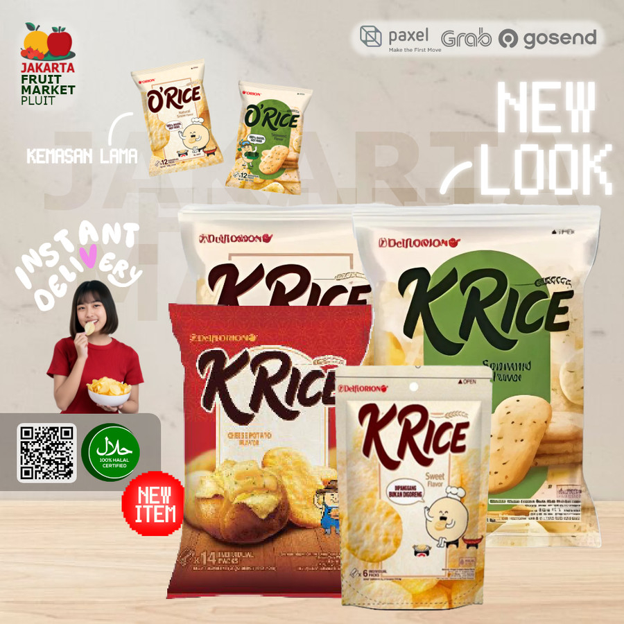 

KRICE / K'RICE / O'RICE / ORICE snack seaweed rice crackers