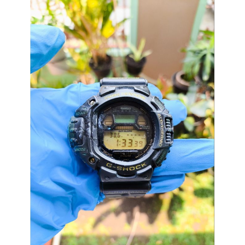 Jam Tangan Casio G-Shock DW-6700 Original Twin Sensor Skyforce Sensor Termometer On Altimeter Off Be