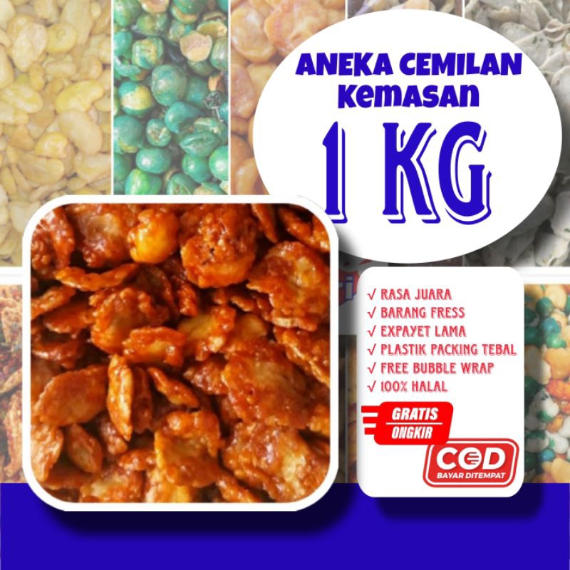 

Emping melinjo pedas manis 1 kg / 1 kg emping melinjo / emping melinjo pedas manis