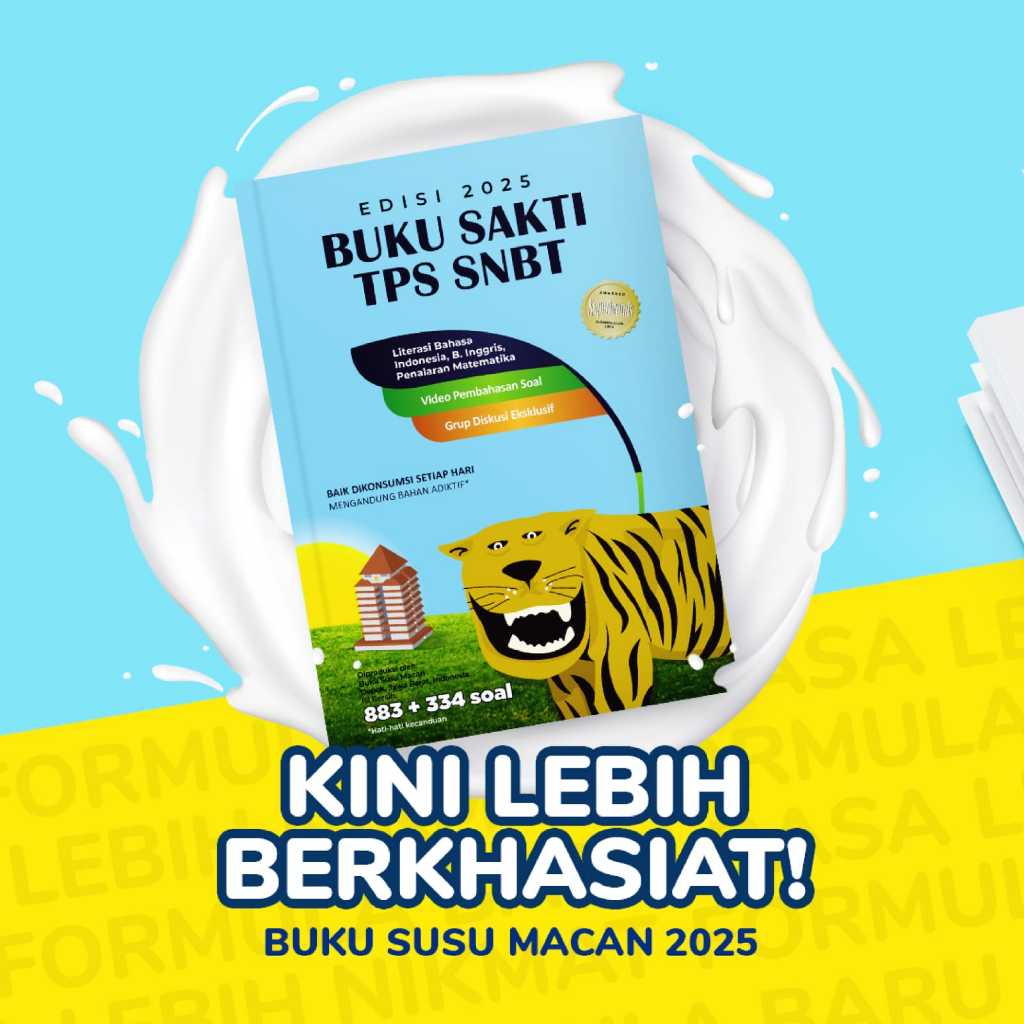 Buku Sakti TPS UTBK SNBT 2025 | Buku TPS Susu Macan