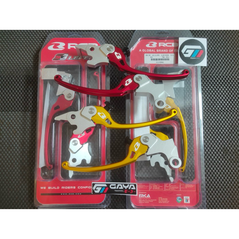 RCB Alloy Lever Handle Set S3 R25, Mx King, Nmax, Aerox