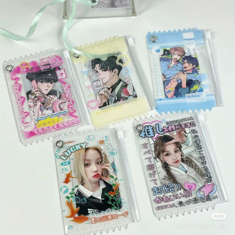 [READY] Mini Ziplock Pouch Cahol Photocard Holder Wadah Doll Sylvanian Sonny Angel Pin Badge Cover I
