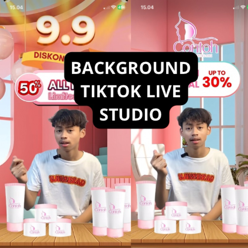 JASA PEMBUATAN BACKGROUND TIKOK LIVE STUDIO