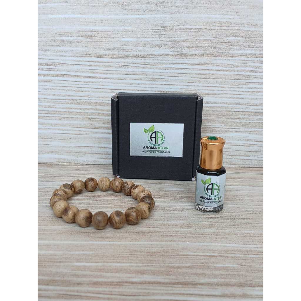 Minyak Gaharu Merauke 6ml + Gelang Gaharu Merauke 12mm