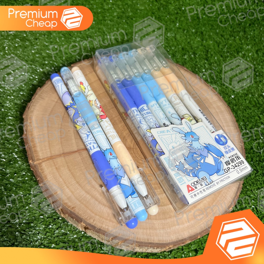 

[12 PCS] Pen Hapus Gel Pen Erasable Odemei GP34299 Pokemon