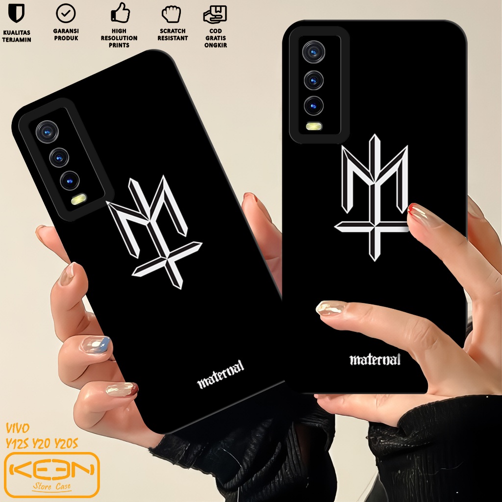Case Vivo V2026 V2027 V2029 V2043 - Softcase Vivo V2026 V2027 V2029 V2043 Motif Logo Brand - Casing 