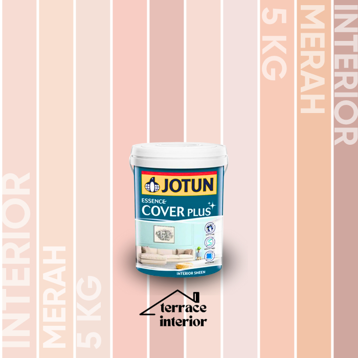 Cat Tembok Jotun Cover Plus warna Merah 5 Kg