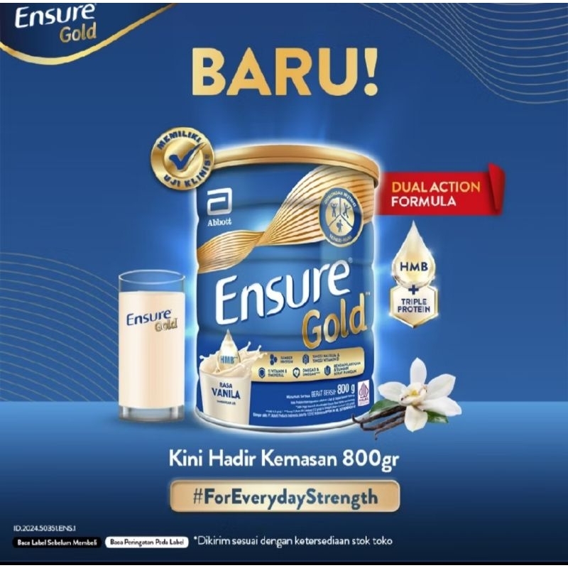 

Ensure gold rasa vanilla 800 gram