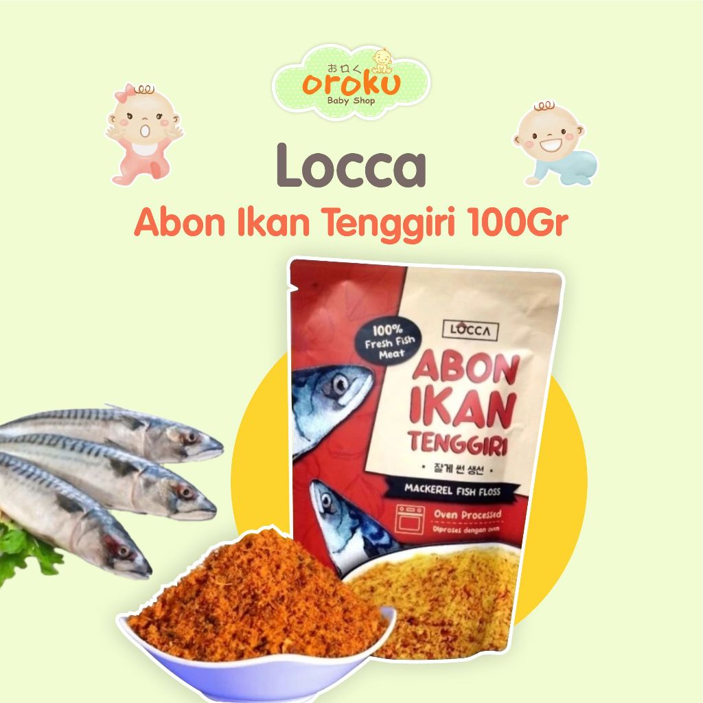 

LOCCA ABON IKAN TENGGIRI 100GR / ABON IKAN MPASI