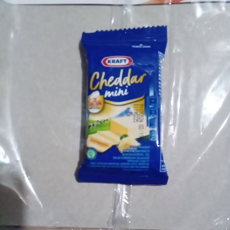 

Keju Kraft Cheddar Mini 30 gr Satuan