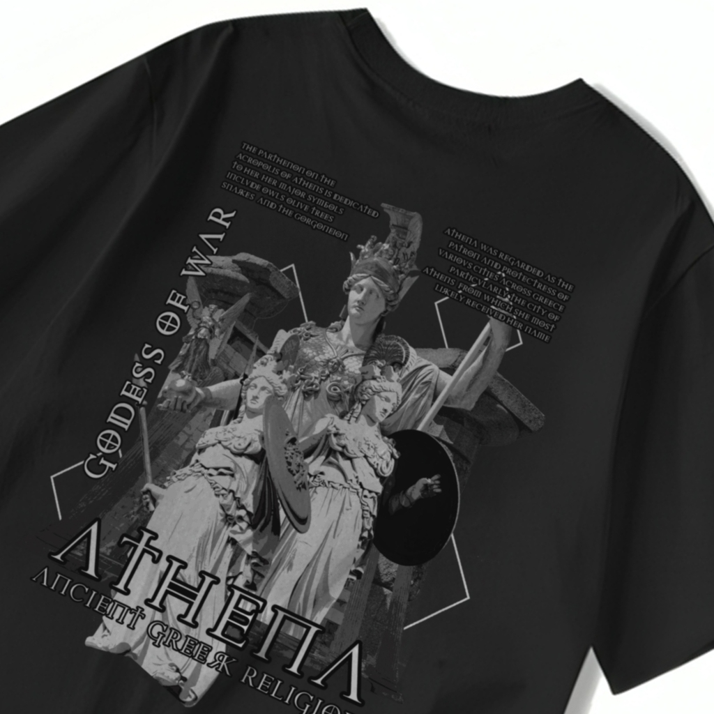 Athena / Kaos dewi athena / T-shirt pria / mitologi Yunani/ Revenge Hunter / GreekMyths