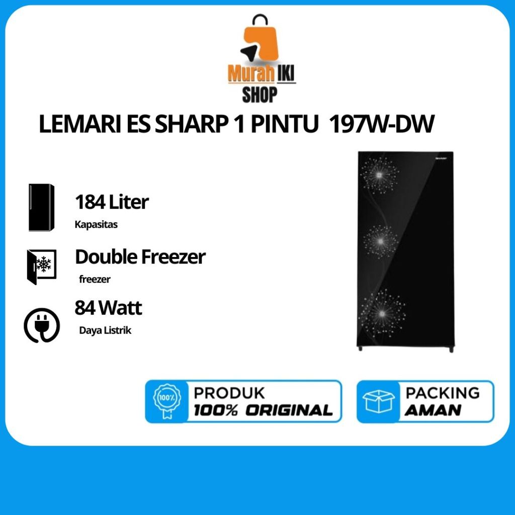 LEMARI ES SHARP 1 PINTU 197W-DW