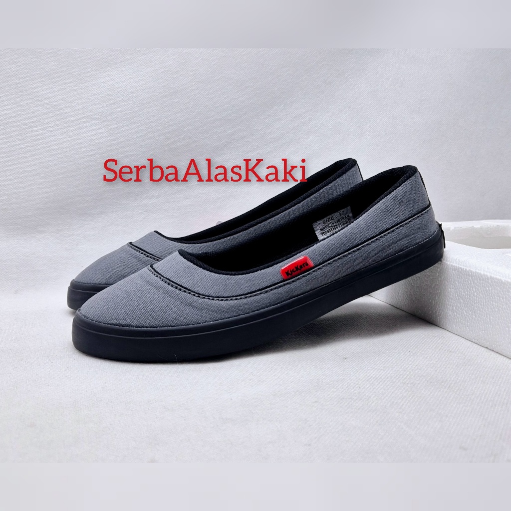 Disc Sepatu Wanita Slip On Kain Kanvas Terbaru / Sepatu Slip On Wanita Kanvas Kc05