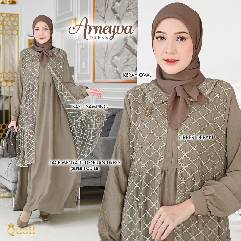 Arneyva Gamis QuaiL Hijab
