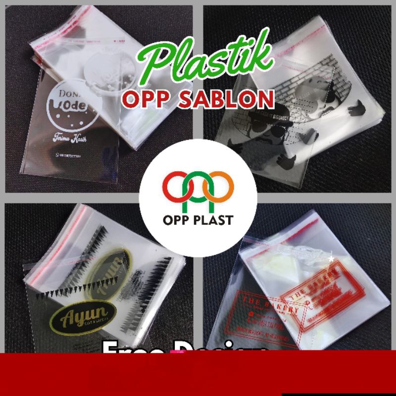 

iDk90 Plastik OPP 15x15 Sablon 1000 Pcs Tebal 30 Micron