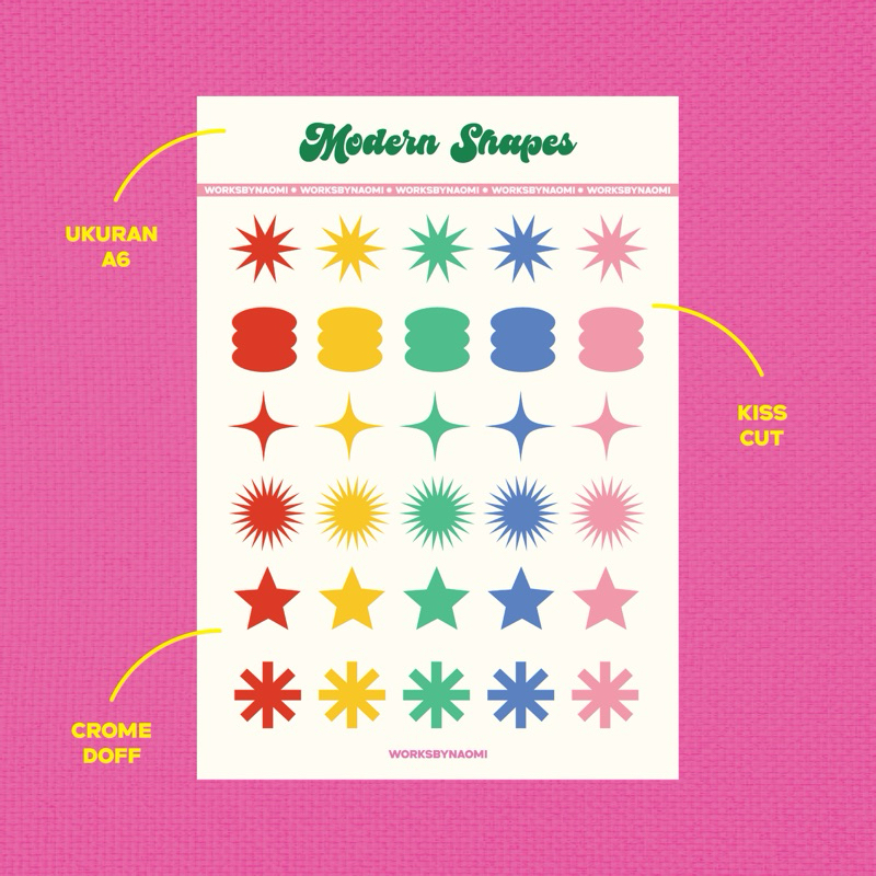

A6 Sticker Pack by Worksbynaomi