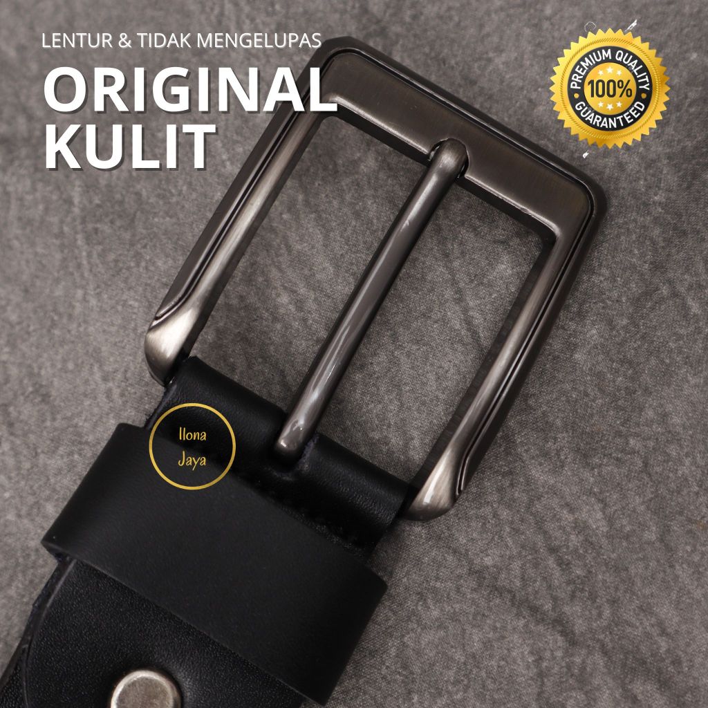 Ikat Pinggang Kulit Sabuk Kulit Gesper Kulit Pria Ikat Pinggang Pria Kulit Ikat Pinggang Kulit Asli