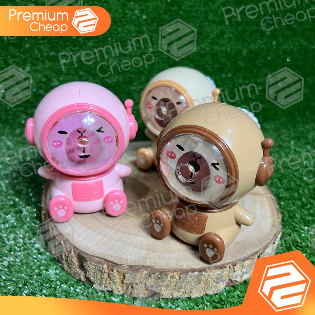 

[1 PCS] Rautan Serutan Sharpener Pensil Putar Karakter Capybara Kapibara