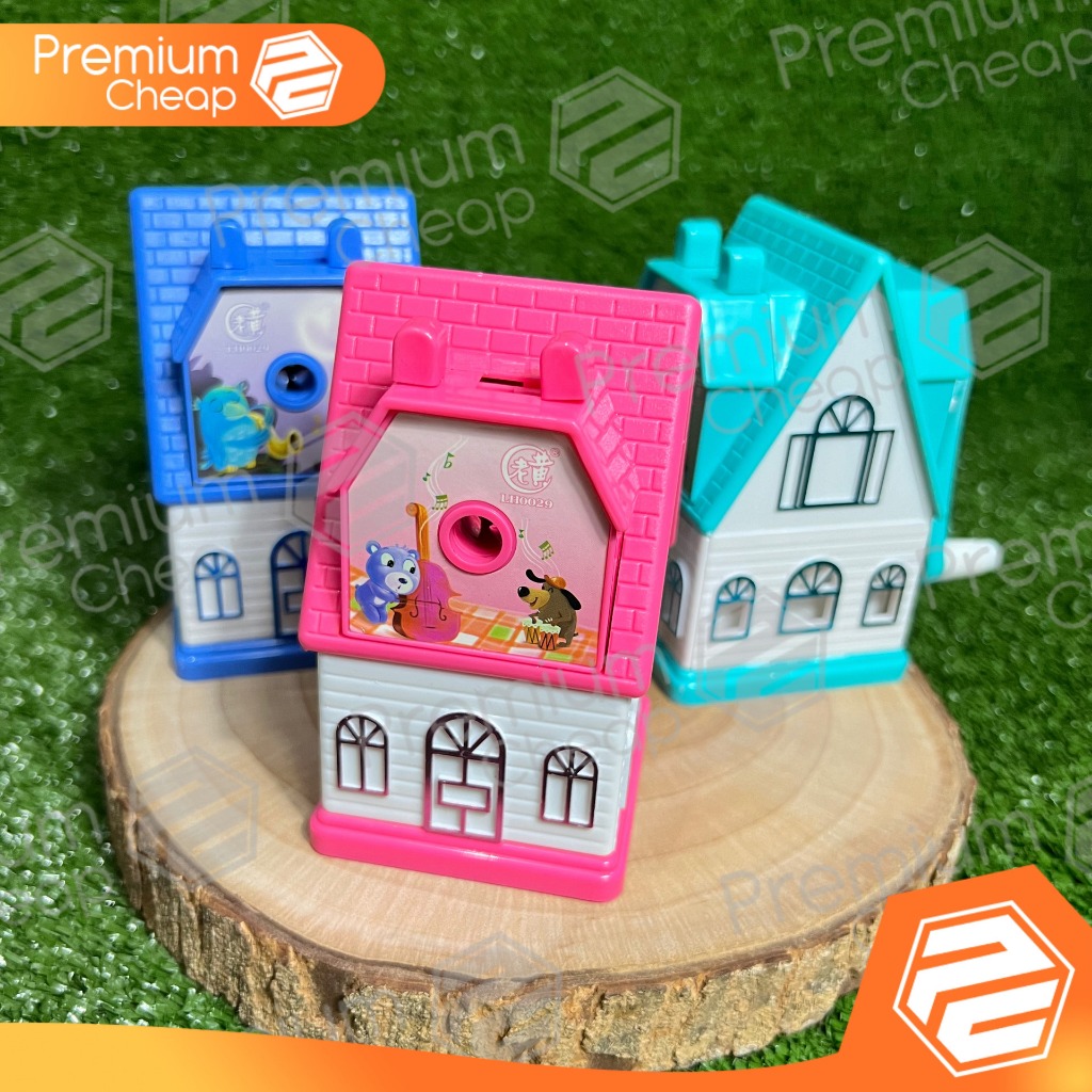 

[1 PCS] Serutan Sharpener Pensil Putar Rumah Metalik Metallic