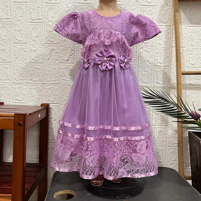 Dreas Cewek Dewasa Gereja Brokat Wisudagaun Wanita Outfit Natal Dress Cewek Wanita Kerja Pesta Dres 