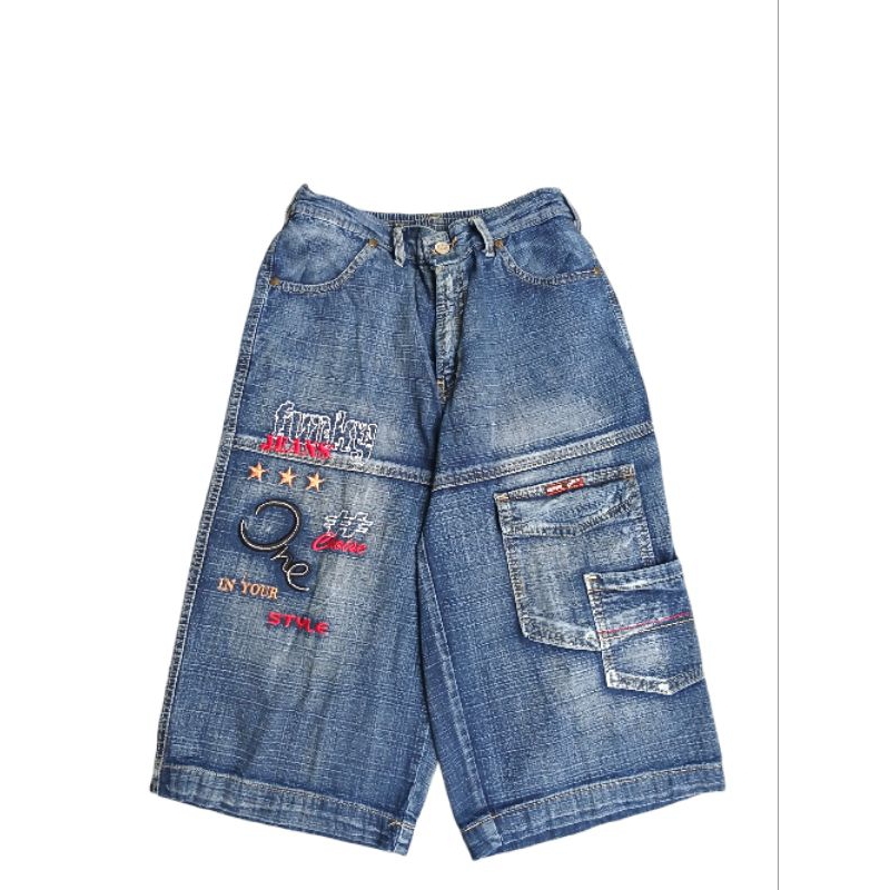 JORTS PANTS Y2K DUMMA VINTAGE BORDIR