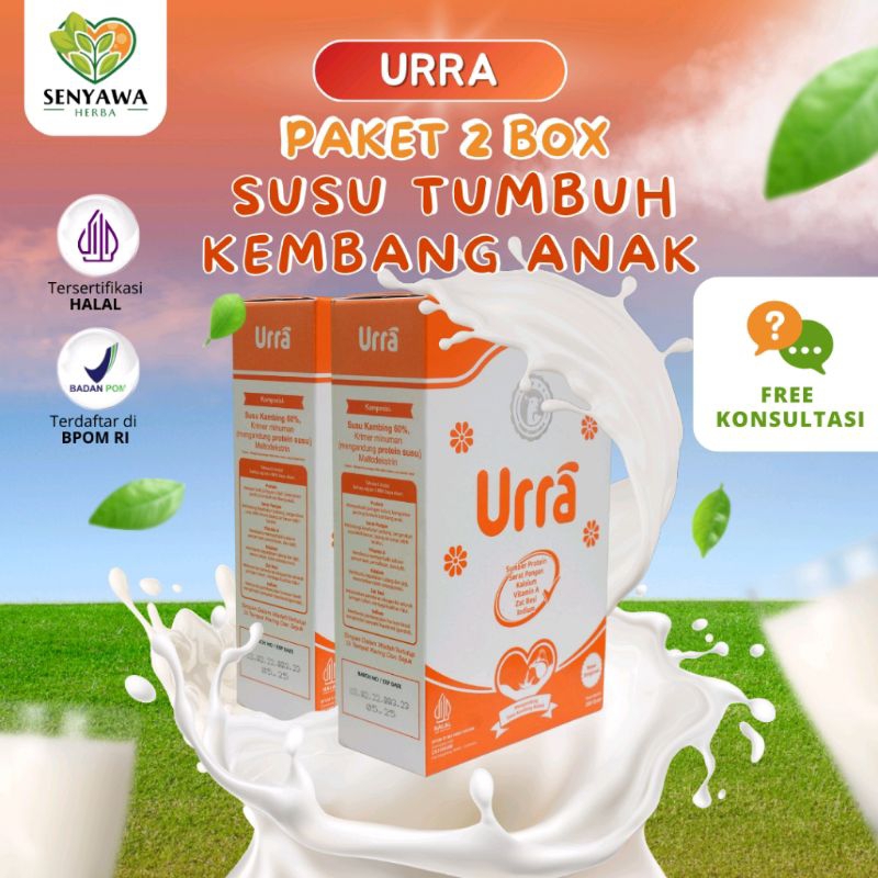 

SUSU URRA 2 BOX Untuk Berat Badan & Tumbuh Kembang Anak