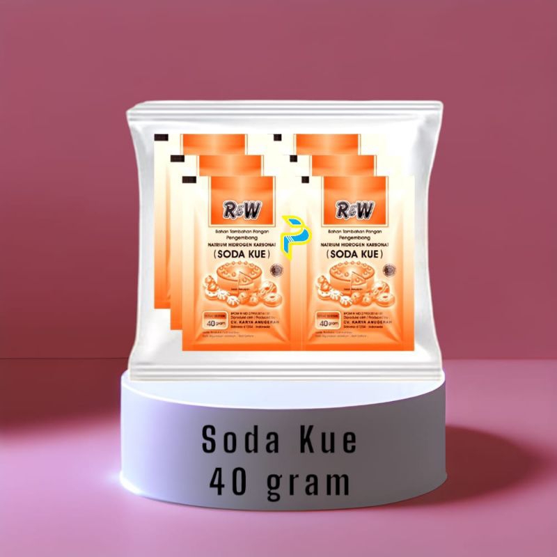 

Soda Kue Baking Soda Rajawali R&W /Sachet 40 gr