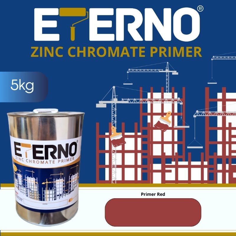 Cat primer besi - zinchromate primer - zinc chromate primer - cat meni anti karat - red oxide